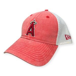 New‎ Era Red Los Angeles Angels Hat Team Slick Trucker 9TWENTY OSFM Hat